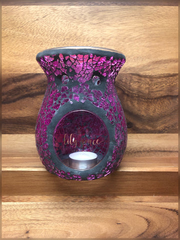 Purple/Pink Mosaic Tealight Burner