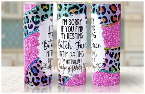 Resting Bitch Face 20oz Skinny Insulated Tumbler