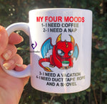 My Four Moods - Dragon Coffee Mug