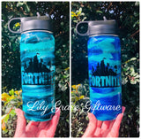 Drink Bottle Ink or Glitter Tumbler - Personalised - 4 sizes