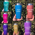 Drink Bottle Ink or Glitter Tumbler - Personalised - 4 sizes