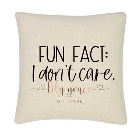 Fun Fact Cushion Cover