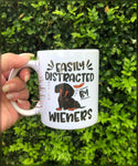 Easily Distracted by Wieners Coffee Mug