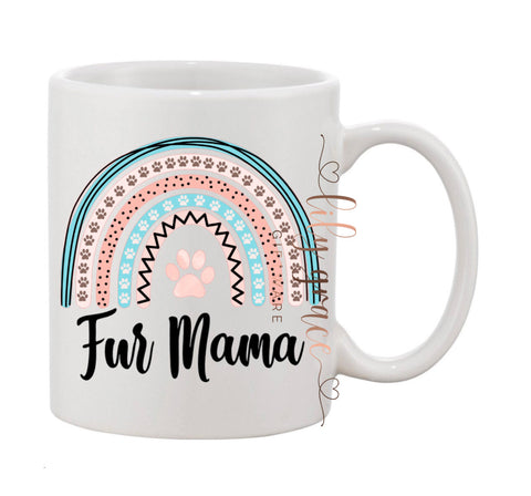Fur Mama Rainbow - Coffee Mug