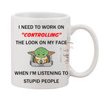 Controlling The Look On My Face Coffee Mug